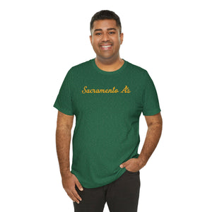 Sacramento A's Unisex Jersey Short Sleeve T Shirt