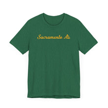 Load image into Gallery viewer, Sacramento A&#39;s Unisex Jersey Short Sleeve T Shirt