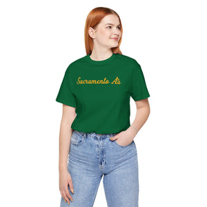 Sacramento A's Unisex Jersey Short Sleeve T Shirt