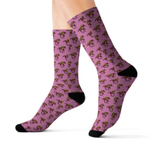 Load image into Gallery viewer, Triple Crown Horse Racing Socks Sublimation Socks Belmont Preakness Kentucky Derby