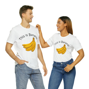 This is Bananas Mens Womens Jersey Short Sleeve T Shirt