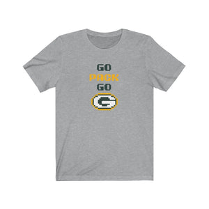 Go Pack Go Unisex Jersey Short Sleeve T Shirt Green Bay Packers