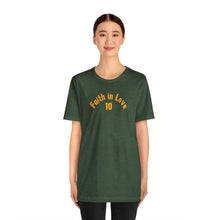 Load image into Gallery viewer, Faith in Love Green Bay Unisex Jersey Short Sleeve T Shirt