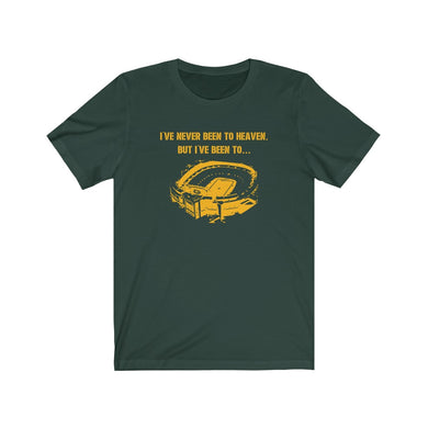 I've never been to heaven Unisex Jersey Short Sleeve T Shirt Green Bay