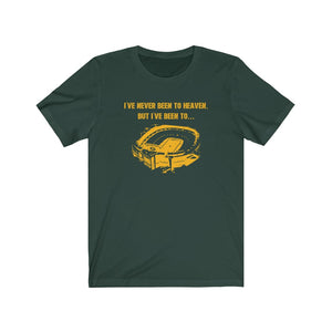 I've never been to heaven Unisex Jersey Short Sleeve T Shirt Green Bay