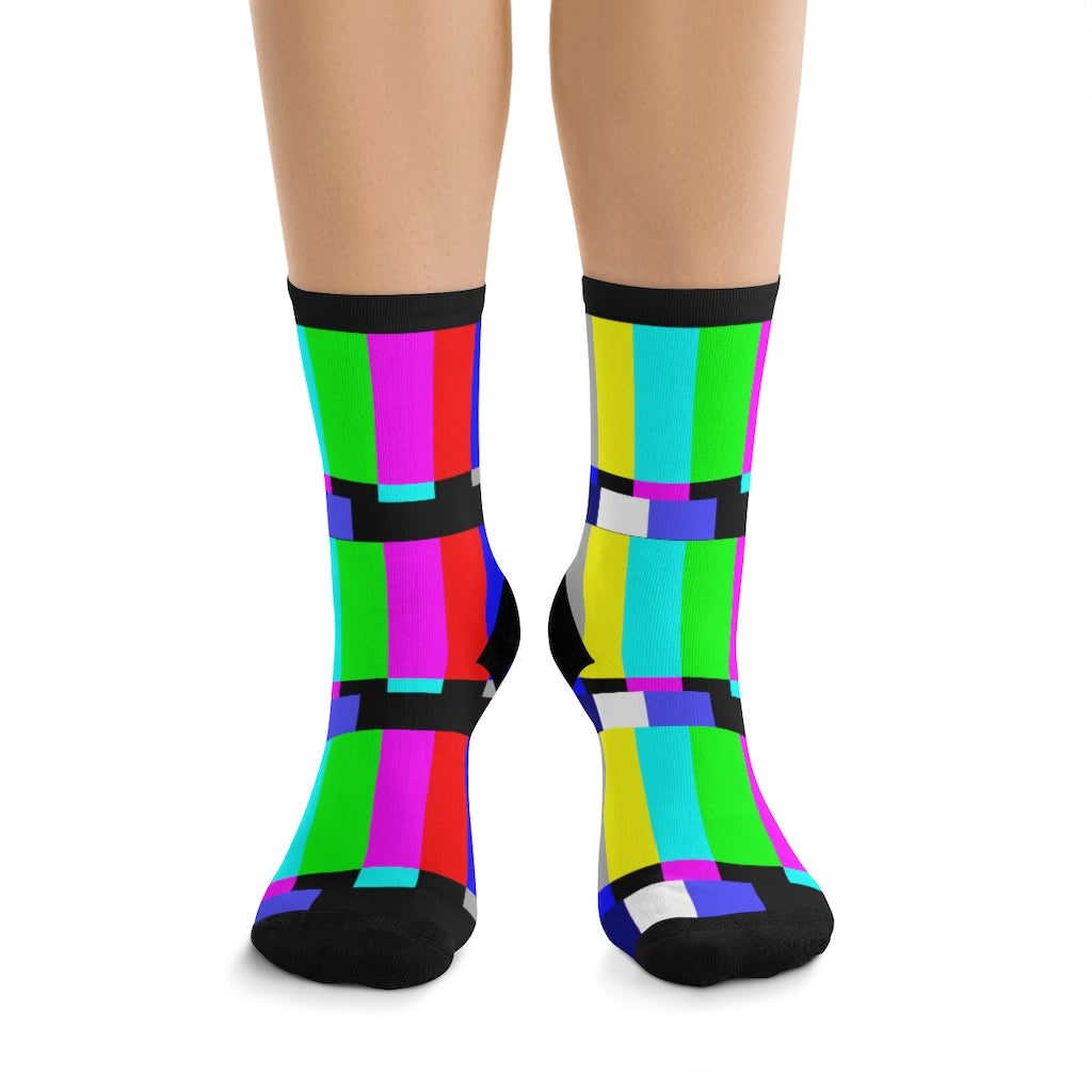 TV Test Pattern Socks